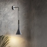 Iron finish detail on lantern wall sconce