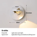 Acrylic shade detail on wall lamp