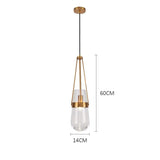 Pendant Light Sky-Blue Glass Shade Design