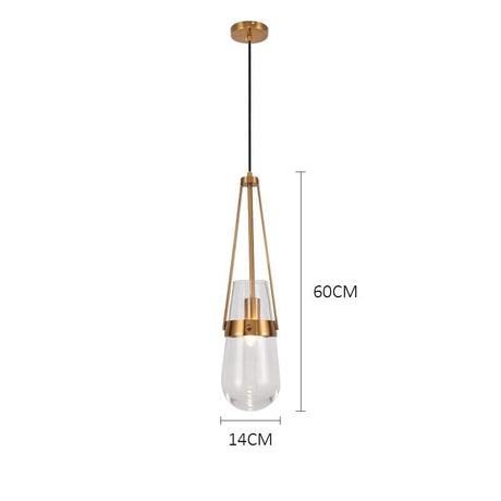 Pendant Light Sky-Blue Glass Shade Design