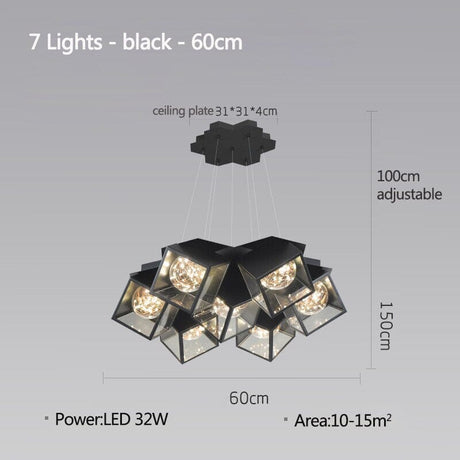 Acrylic Chandelier Flush Mount Installation Design