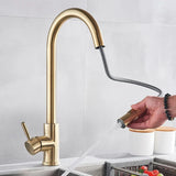 Swivel Kitchen Faucet Chrome Finish Detail