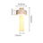 Warm glow wall sconce for living room