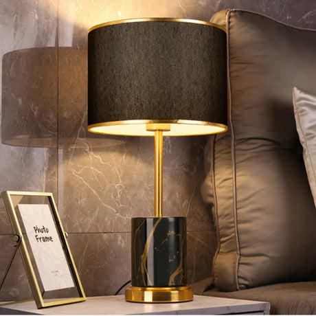 Fabric desk lamp for bedroom nightstand