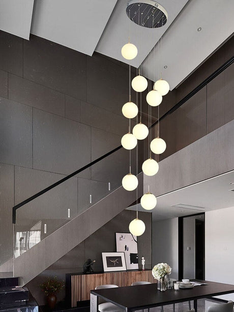 Orb Chandelier Warm Glow for Modern Homes