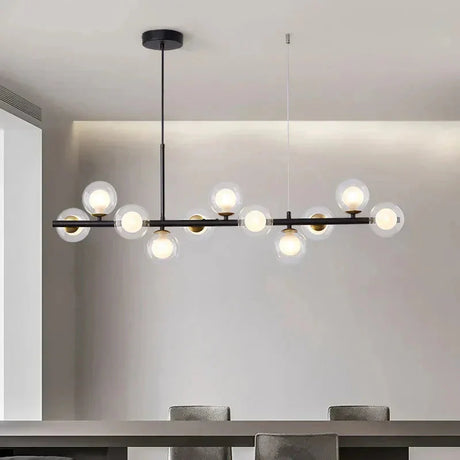 Painted Metal Chandelier Warm Ambient Glow