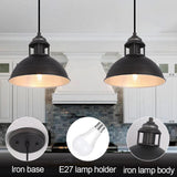 Factory Style Steel Pendant Light for Kitchen