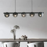 Harlen Black Glass Pendant Light for Dining Room