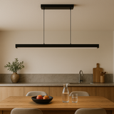 Iron pendant light adjustable height for kitchen accent
