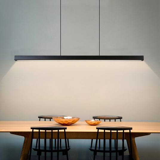 Nordic pendant light close-up wood detail