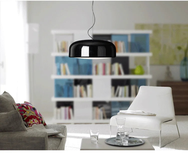 Round Pendant Light E27 Base Configuration Close-Up - OpalDwell