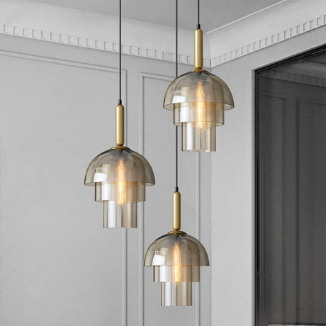 Vintage inspired pendant lighting fixture