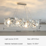 stainless steel and crystal chandelier