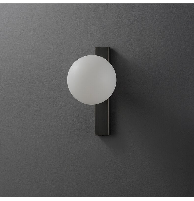 Copper Circumferential Wall Sconce for Modern Homes
