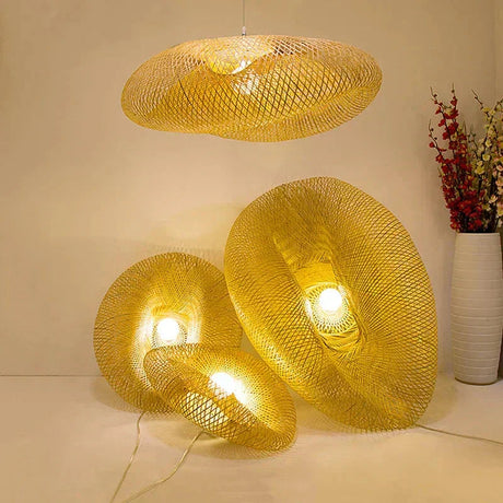 Bamboo chandelier for dining table