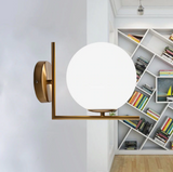 Decorative glass light for living spaces