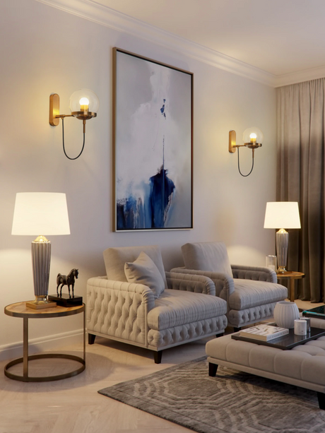 Wall sconce dimensions for entryway spaces