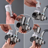 Led faucet water filter for modern kitchen decor