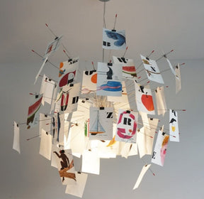 DIY personalizable chandelier lighting fixture