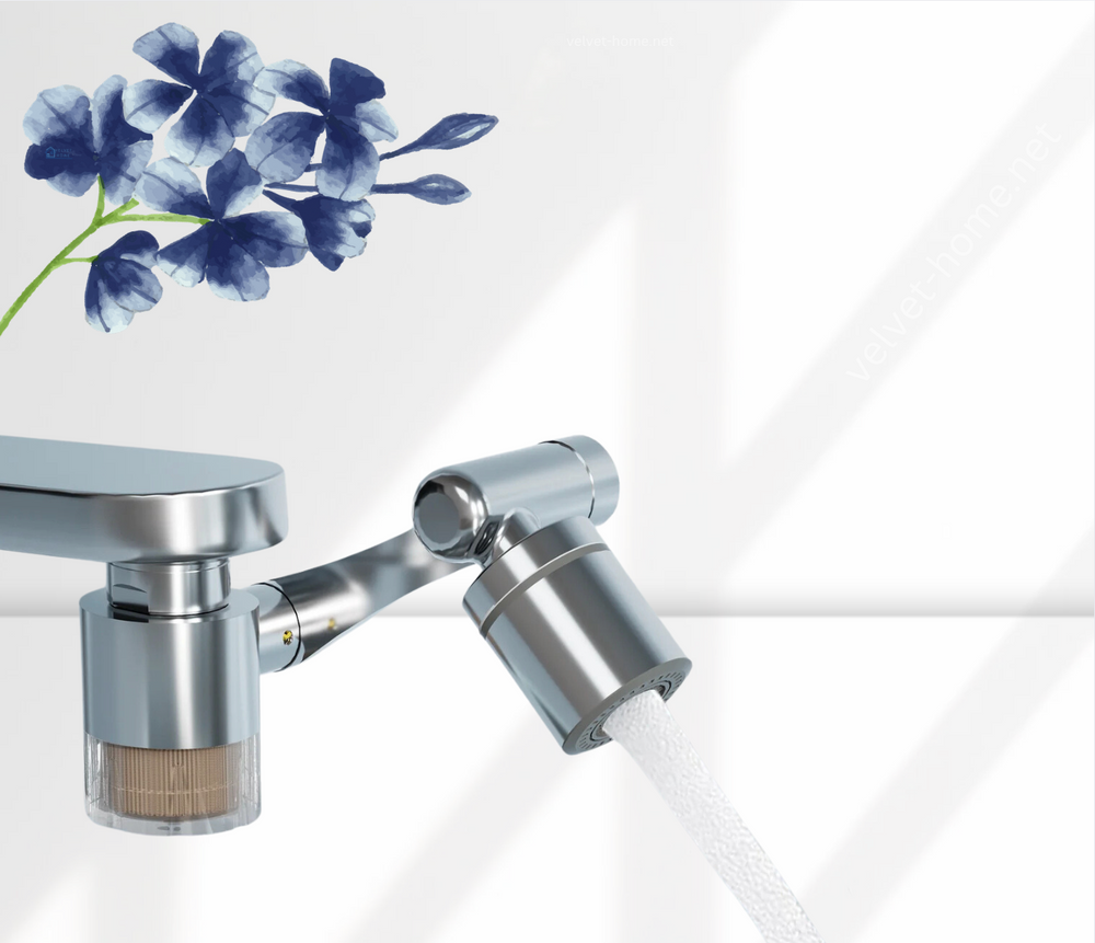 Smart water filter faucet with UV LED display