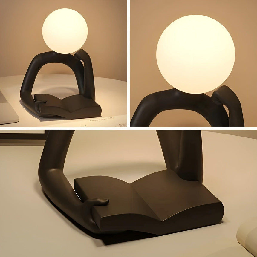 Table Lamp with Resin Finish for Home Office | OroDwell