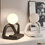 Abstract Modern Table Lamp with Soft LED Glow | OroDwell
