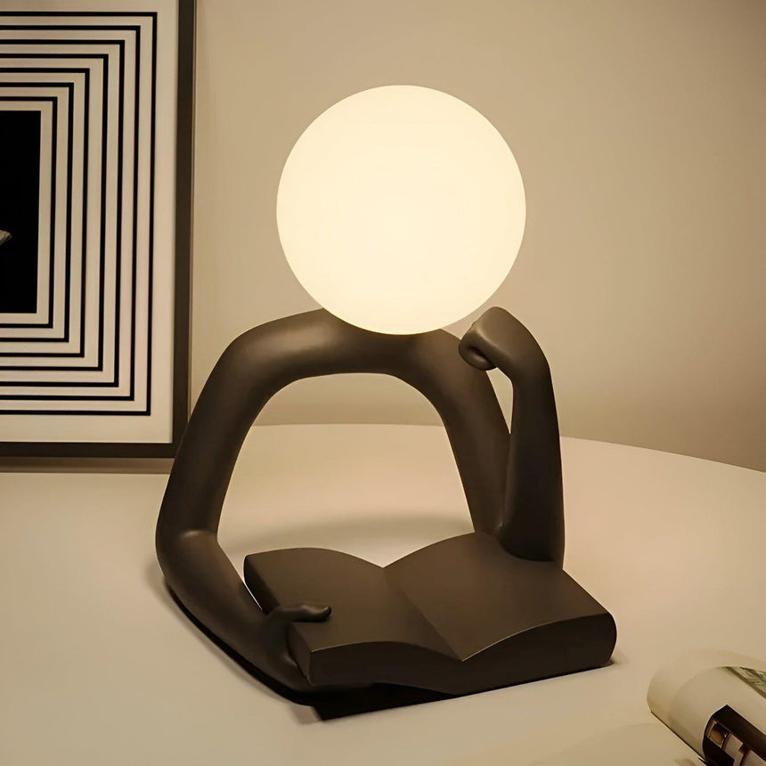 Resin Table Lamp for Home Office Lighting | OroDwell