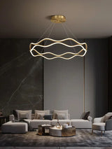 Montclair Gold Chandelier - Ambient Lighting for Living Room