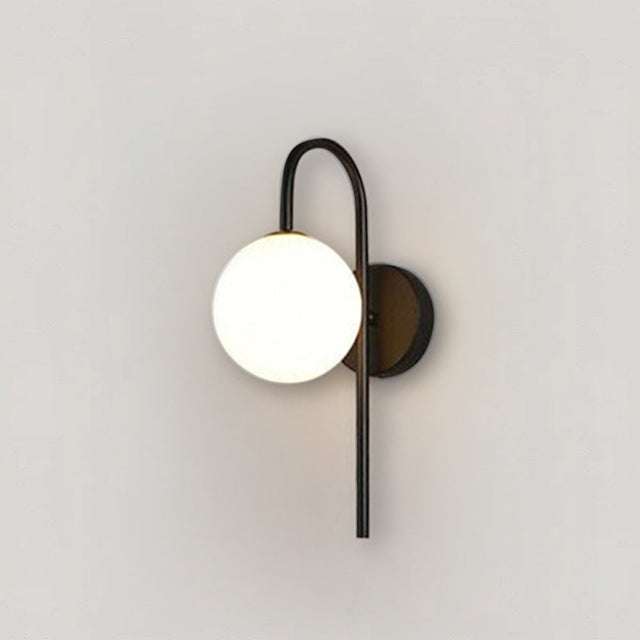 Black Wall Lamp Warm Ambient Glow – Solara Collection