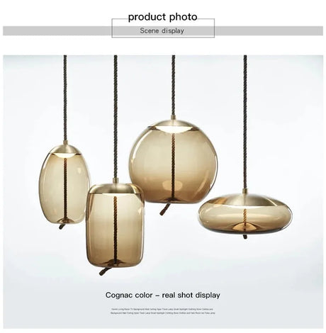 Aurum Pendant Light – Glass Stone Fixture Design