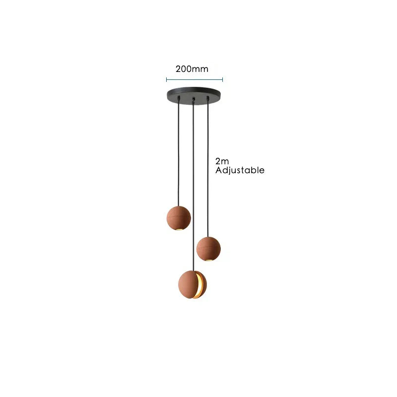 Marisol pendant lamp natural stone texture close-up