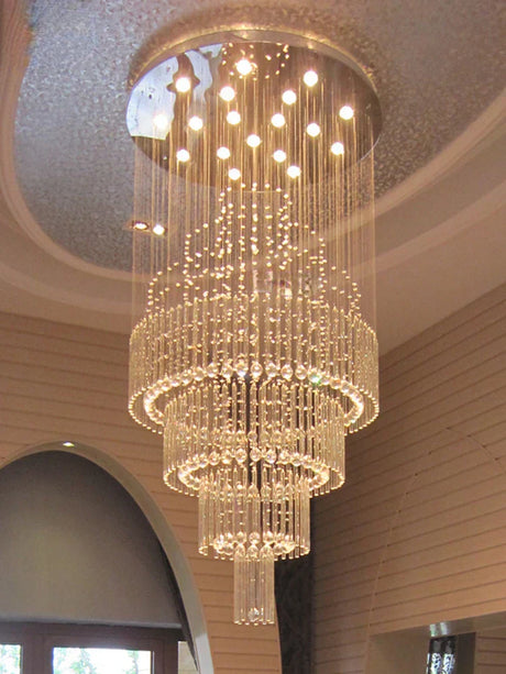 Crystal Chandelier LED Soft Ambient Glow Design