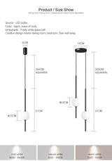 OrionGlow Hanging Light for Bedroom Decor