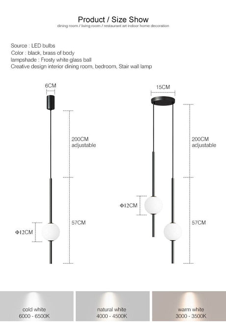 OrionGlow Hanging Light for Bedroom Decor