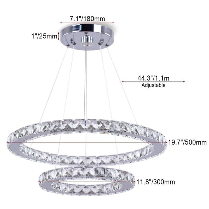 chandelier chain length detail