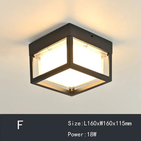 Geometric Ceiling Light Dimmable Design