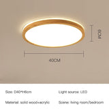 Wood ceiling light for living room and bedroom
