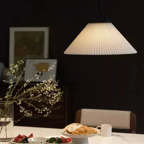 Fabric Pendant Light Shade Close-Up - OroDwell