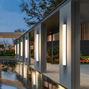 Kensley Gold LED Wall Lamp for Outdoor Entryways