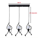 whimsical figure pendant light for children's room decor