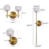 Crystal wall sconce dimensions for bedroom