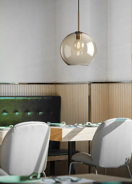Glass pendant light for living room decor