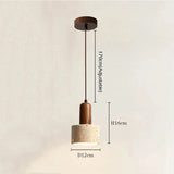 Travertine Pendant Light for Bedroom and Living Room