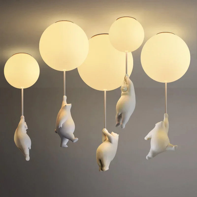 resin chandelier balloon design for kids room
