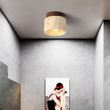 Ceiling Light Yellow Marble Finish Design