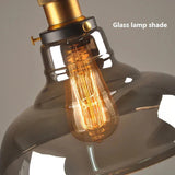 Retro Glass Hanging Fixture Close Detail