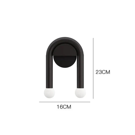 Entryway wall light with downward beam