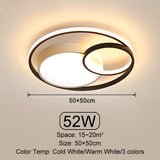 Oriselle Endless Rings Ceiling Light Full View