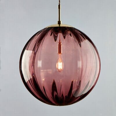 Bubble Glass Pendant Light Scale and Dimensions Reference | OroDwell