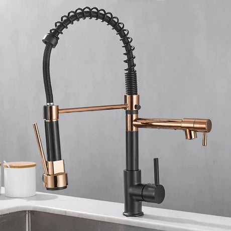 Spring Neck Faucet Detail Shot